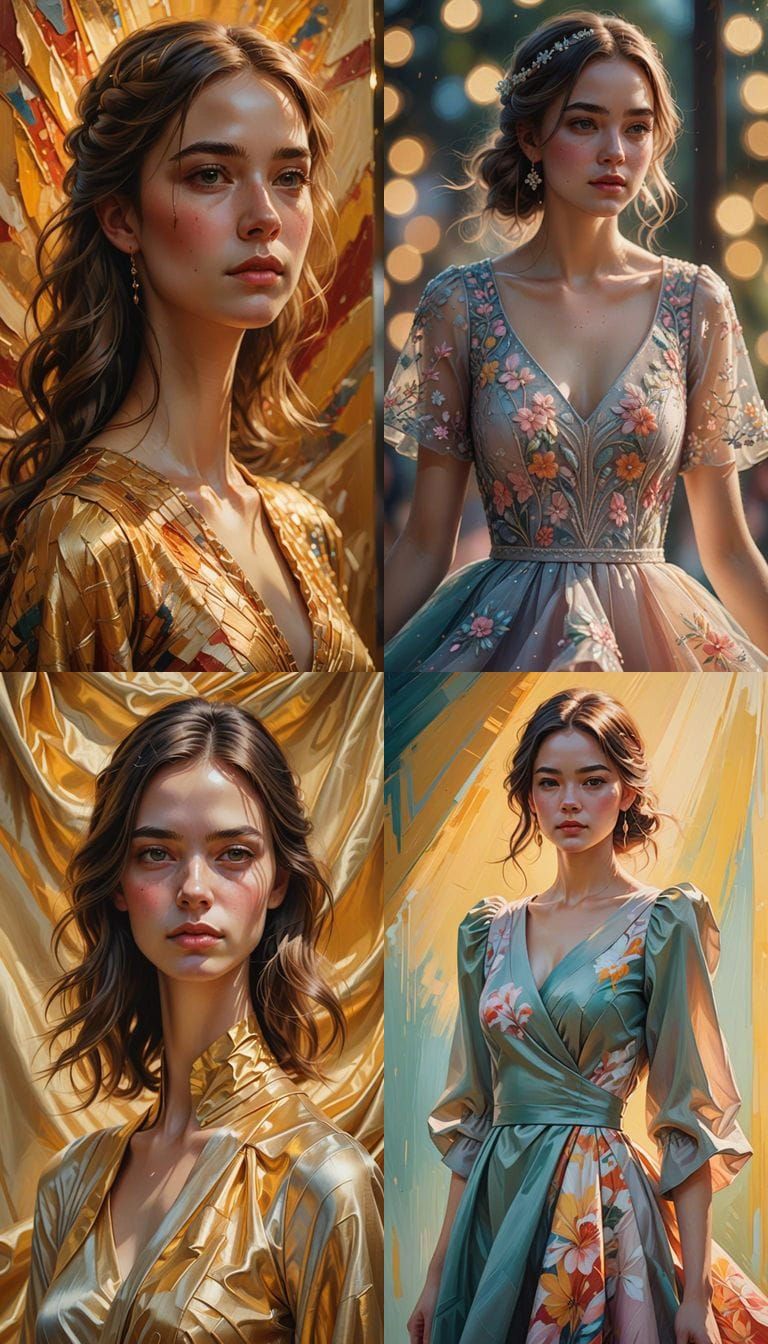 Girl in Dress Generated by AI