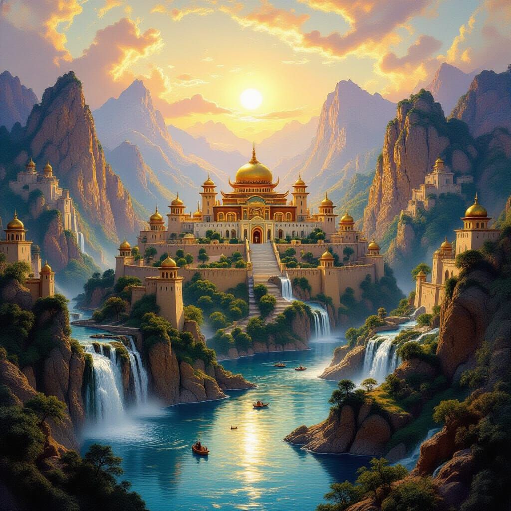 Majestic Xanadu Pleasure Dome in Romantic Style