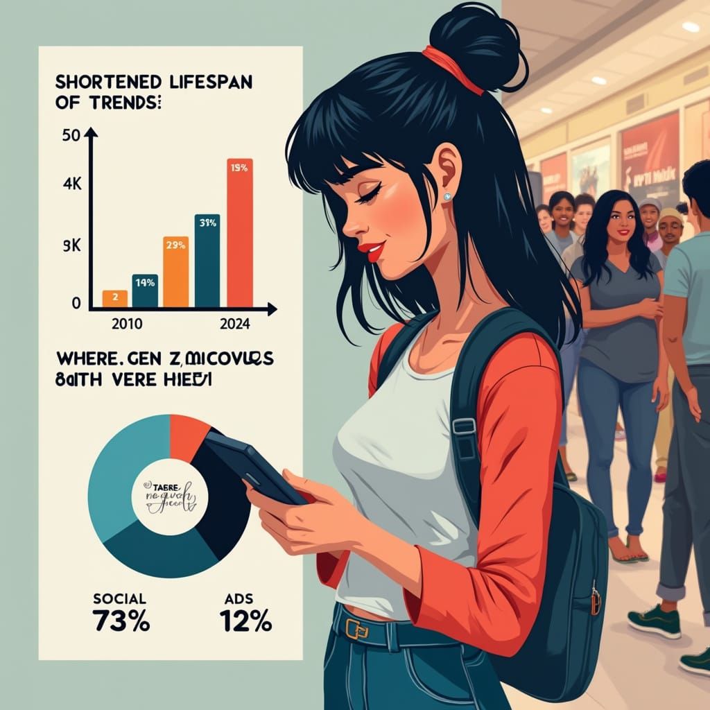 Gen Z Fashion Trends in Digital Art Style