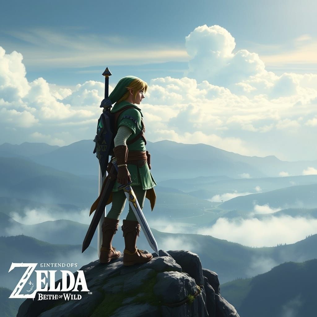 Heroic Link Stands Tall in the Fabled Realm of Hyrule
