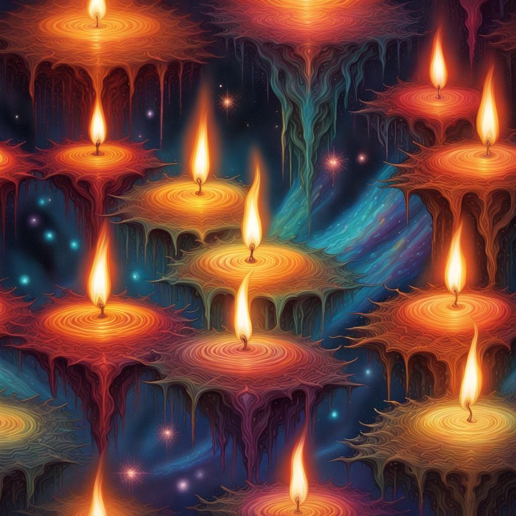 Ghostly Candles Float in Universe with Quantum Fields
