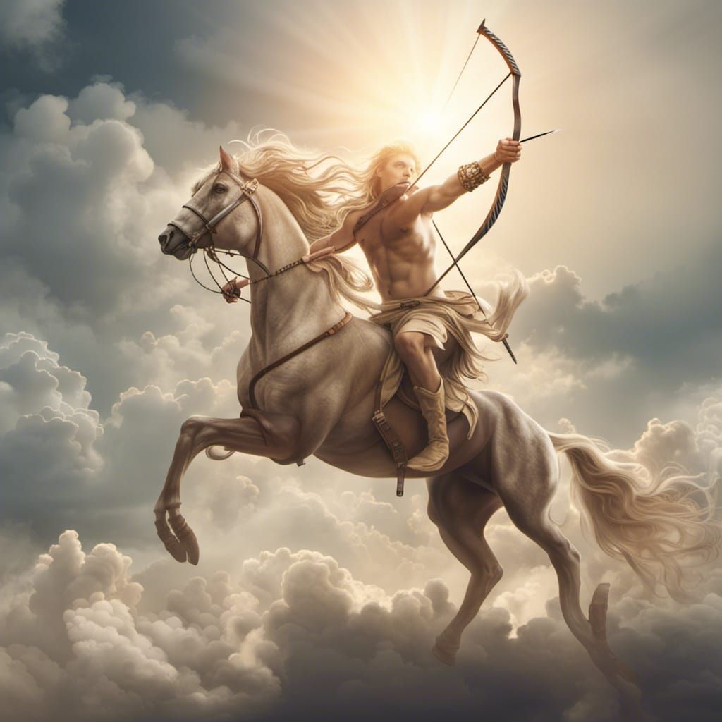 Centaurs of Greek Mythology with Bow and Arrow