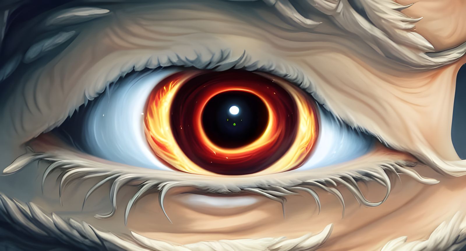 God of Fire Eye Digital Artwork