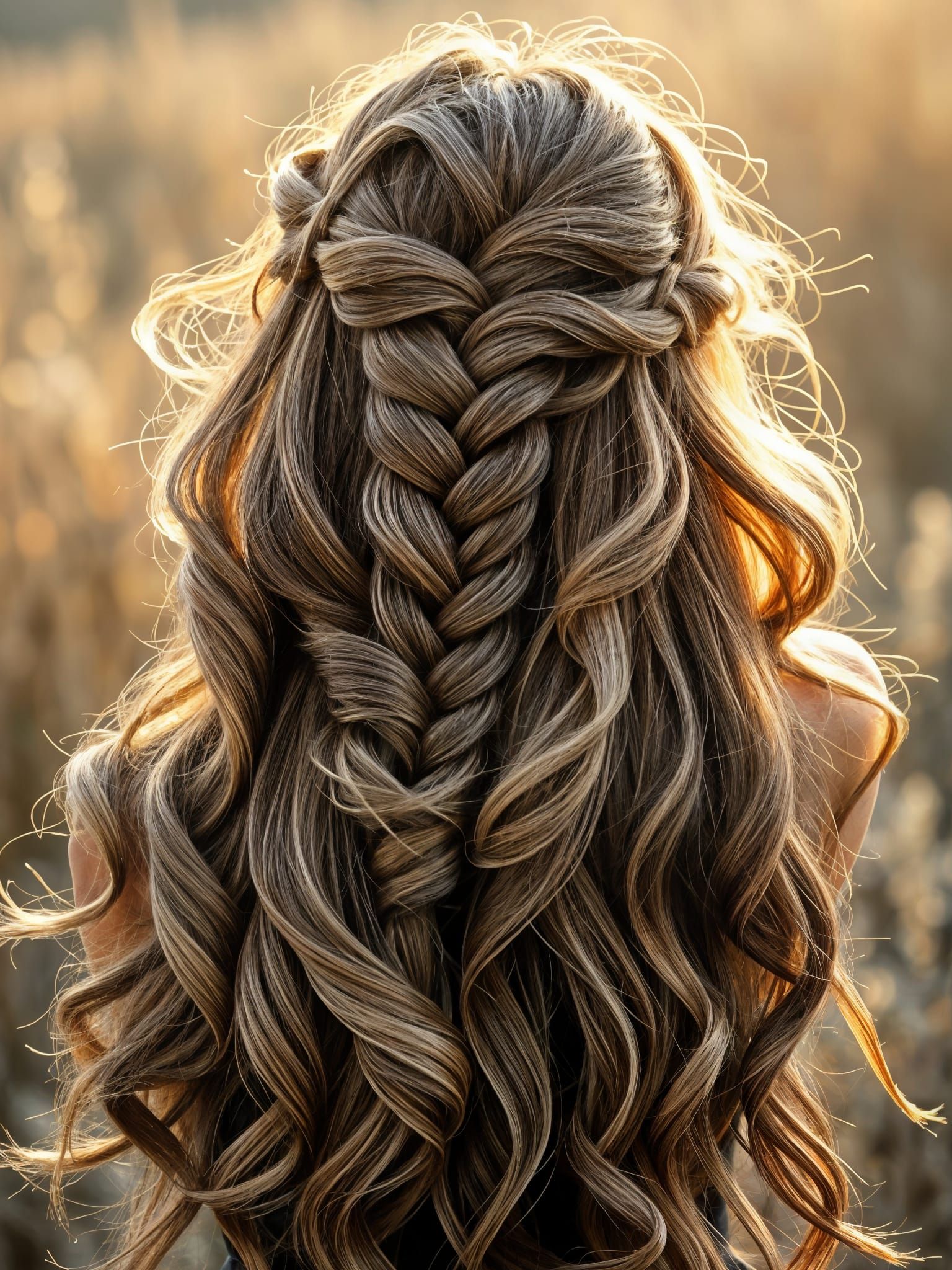 Surreal Braided Hair in Ellen Jewett Style
