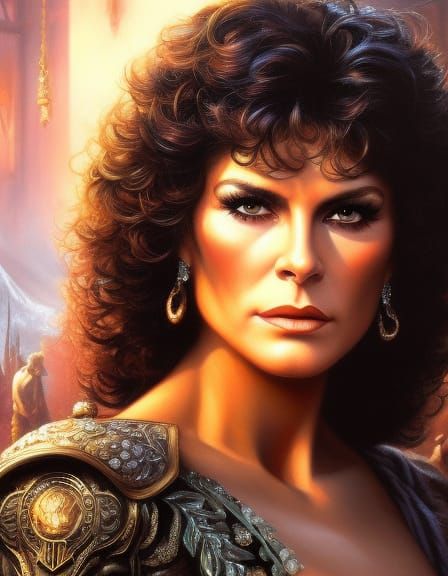 Dramatic Portrait of Young Woman in Fantasy Style