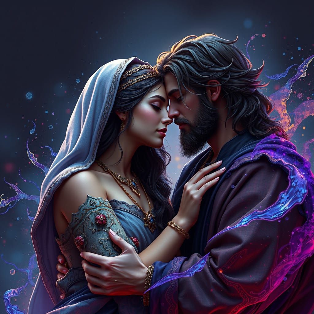 Rebekah and Isaac in Whimsical Fantasy Love