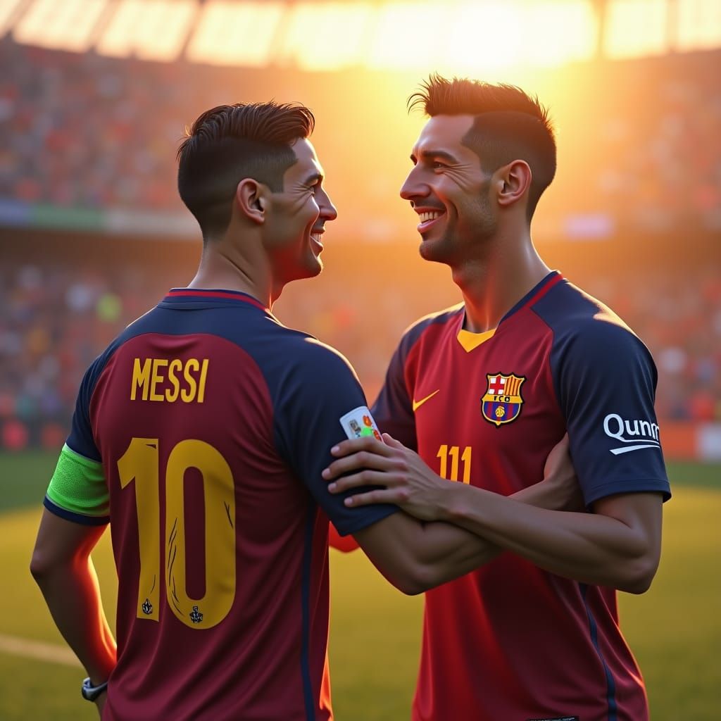Ronaldo and Messi: A Heartwarming Moment on the Field