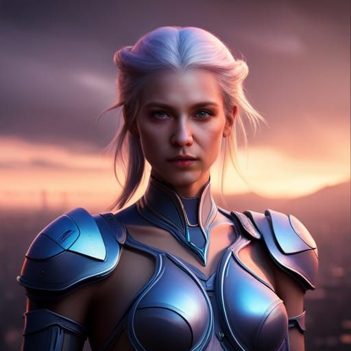 Grace The Human as Detailed Matte Painting