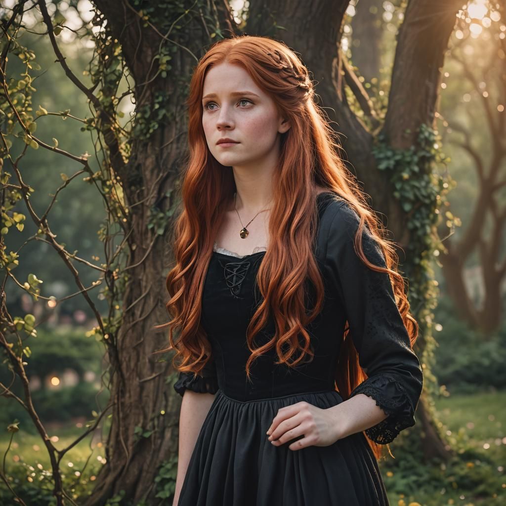Ginny Weasley as Rapunzel in Professional Photo