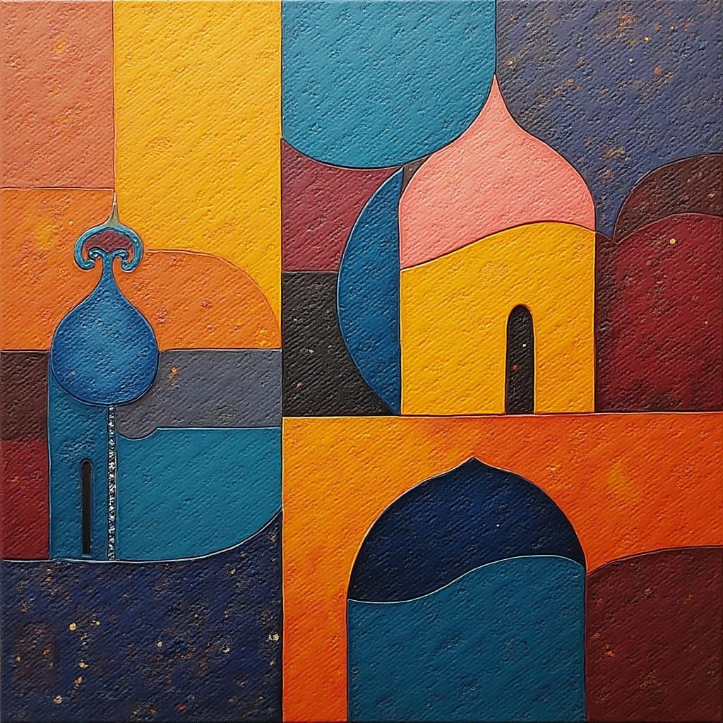 Moroccan Geometric Patterns in Abstract Art