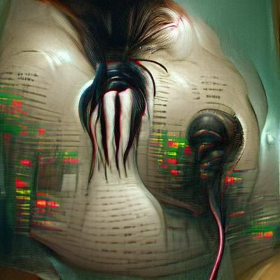 Sinister Surreal Scene in Dark Fantasy Style