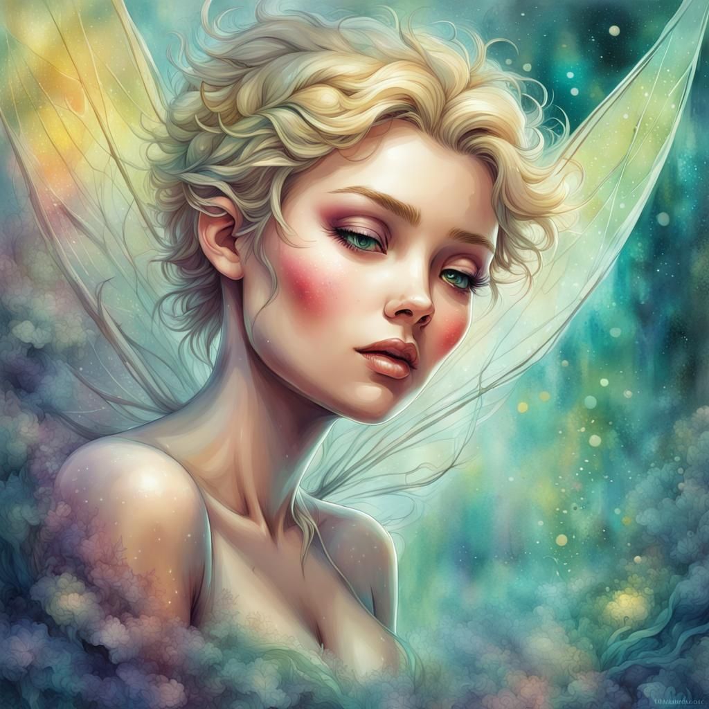 Ethereal Tinkerbell Digital Painting in Ultra HD