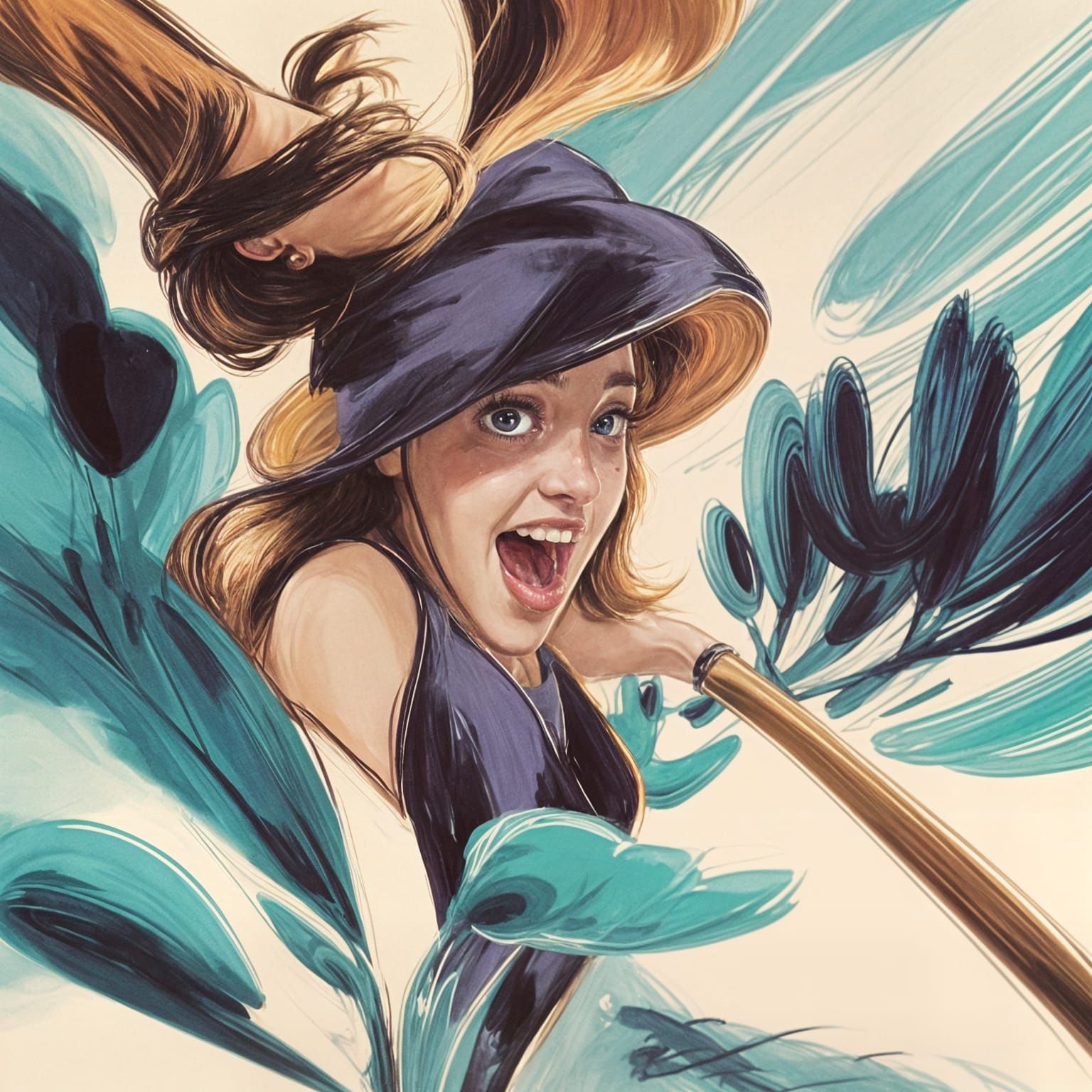 Hypermodern Fairycore Portrait of a Whimsical Explorer