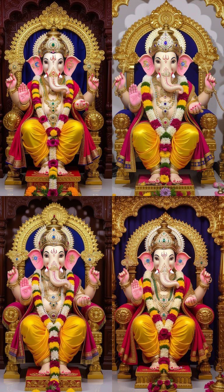 Lalbaugcha Raja 2025 Ganpati Idol: Hyper-realistic Photo