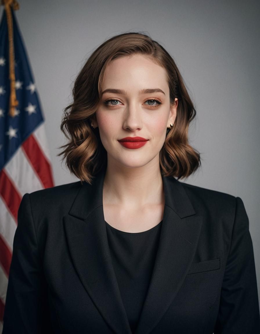 Professional Photo of Elegant Woman with Bob Haircut