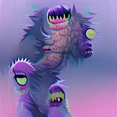 Friendly Monster in a Whimsical World