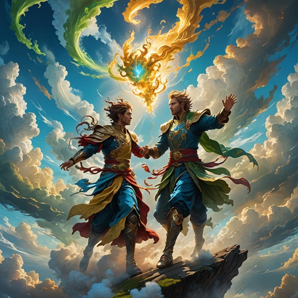 Air Elemental Dance: A Digital Art Masterpiece