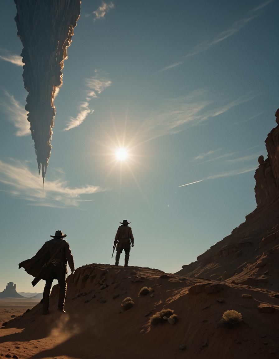 Cowboy Steps onto Sci-Fi Western Planet