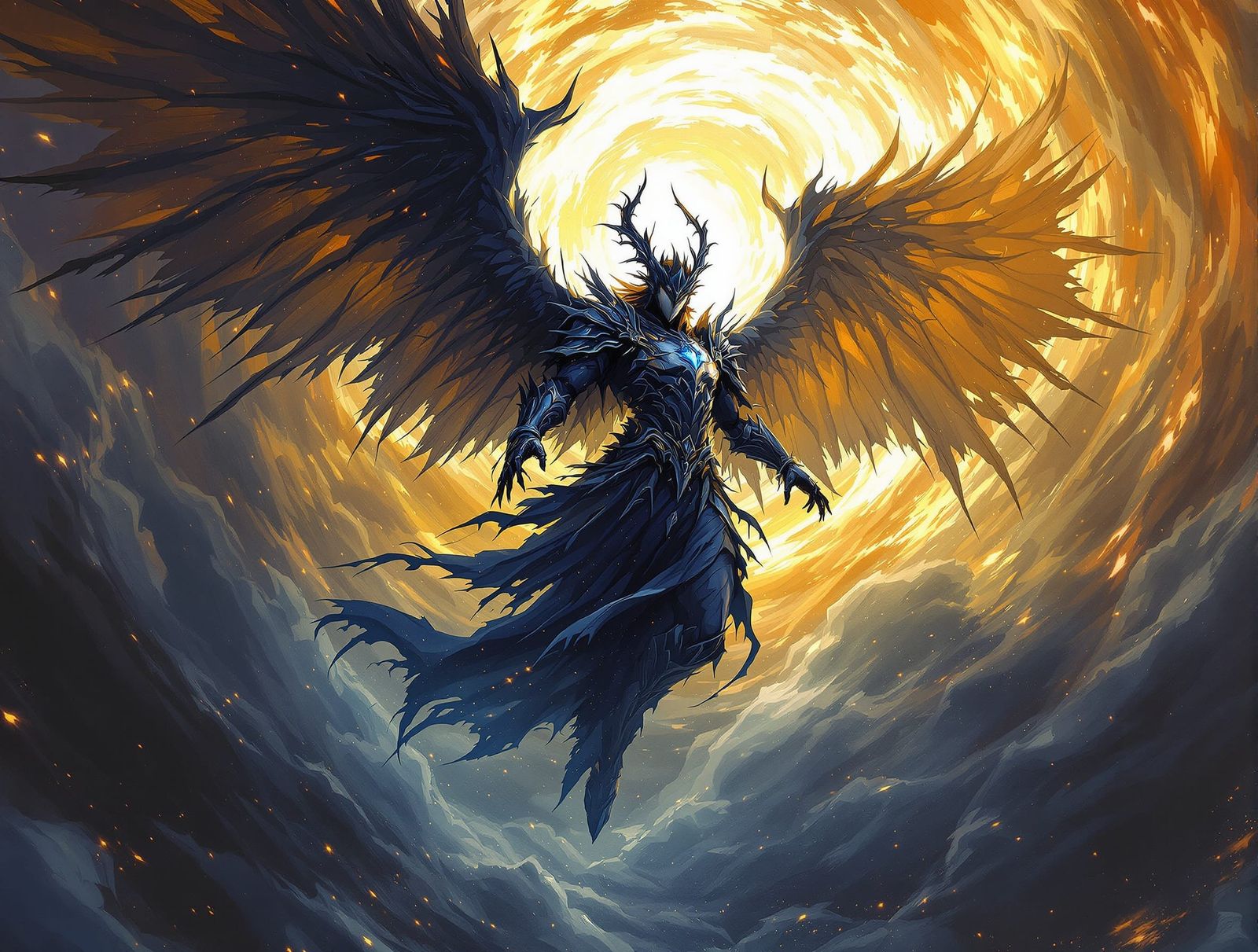 Remiel: Shadow Chaos Angel in Ethereal Realm