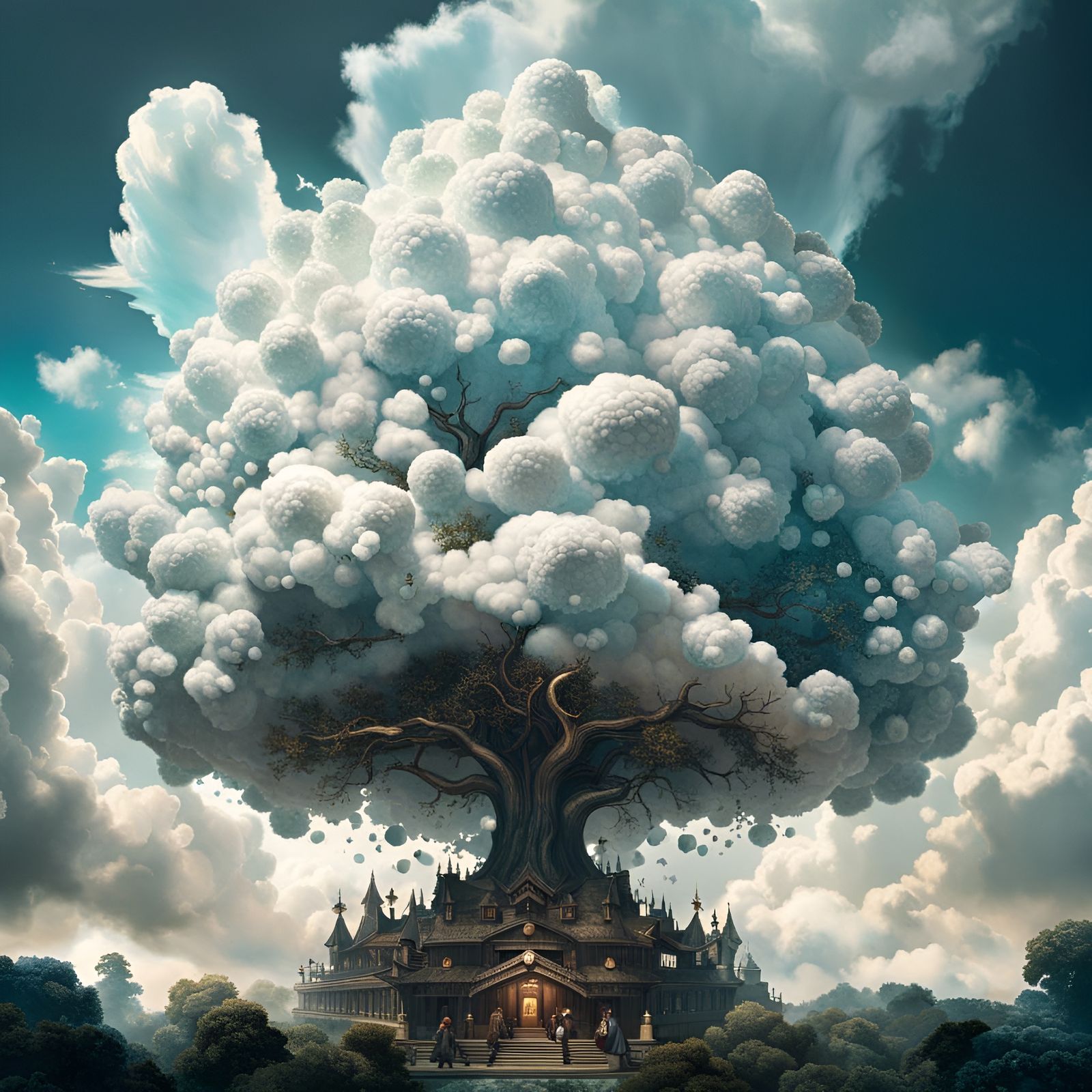 Cloud Tree: Fluffy Cloud Fantasy Masterpiece
