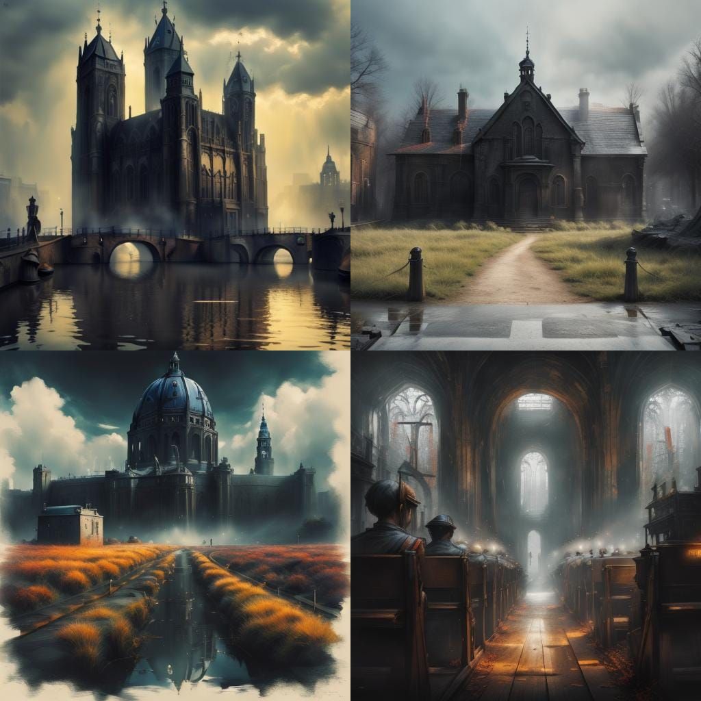 Amsterdam in Dark and Sunbeam Light