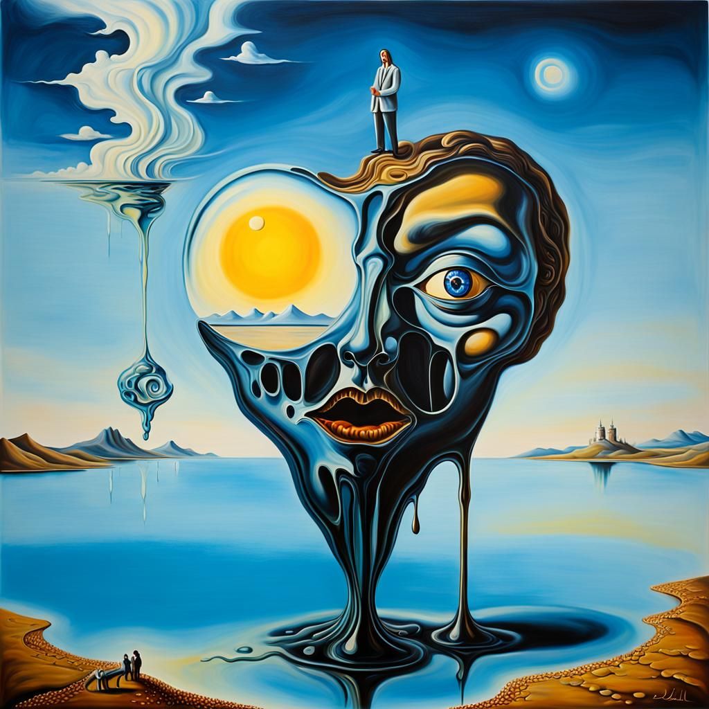 Surrealist Lovers Melt in a Dali-esque Dreamscape