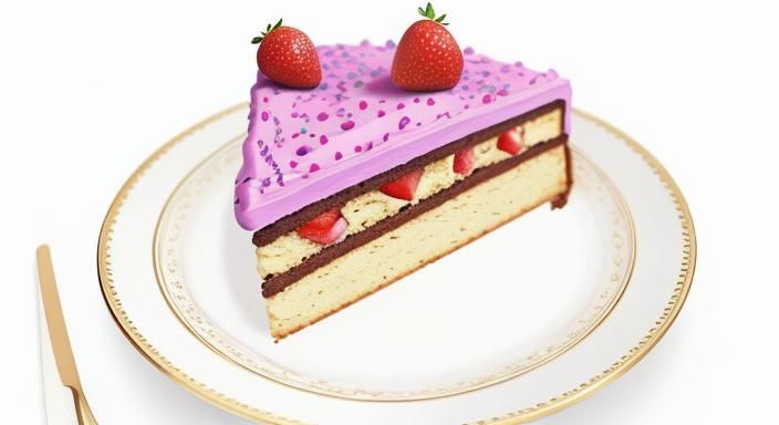 Vibrant Still Life of Richly Decorated Cake