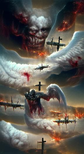 Sinister War in Heaven, Digital Art