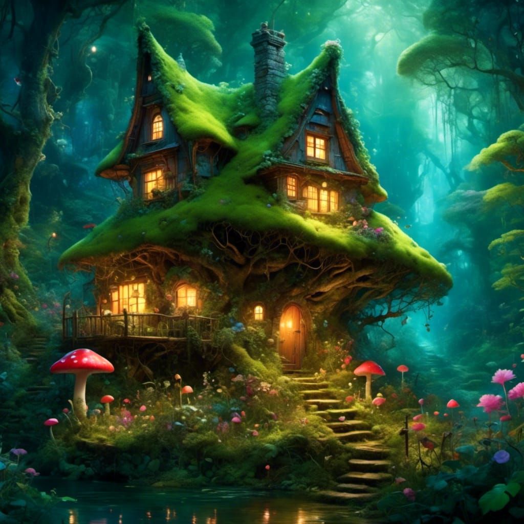 Enchanted Forest Cabin: Gnome and Fairy Homes