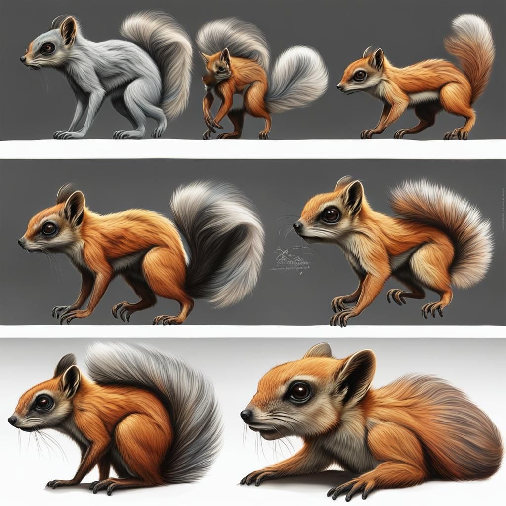 Exoplanet: Fox-Squirrel Alien Lifeforms
