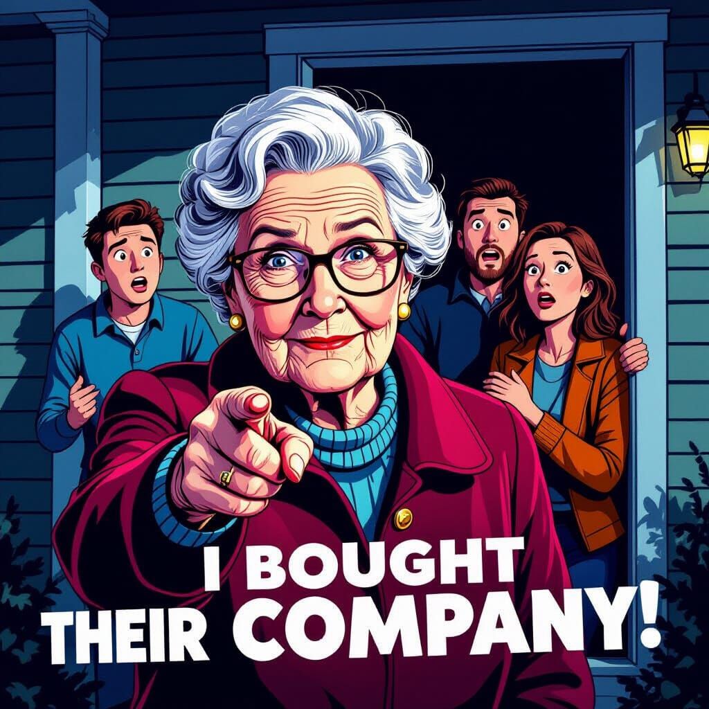 Elderly Woman Smirks While Evicting Family