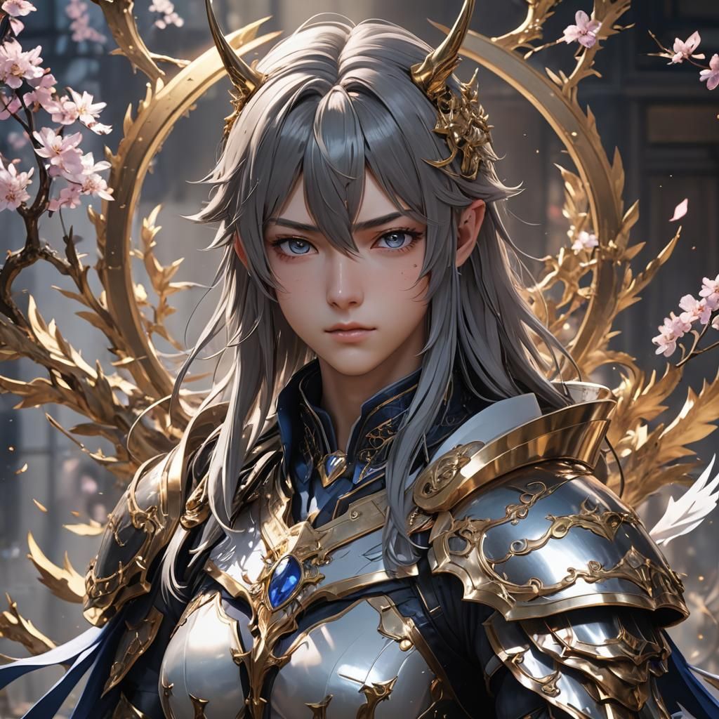 Detailed 3D Anime Character Portrait