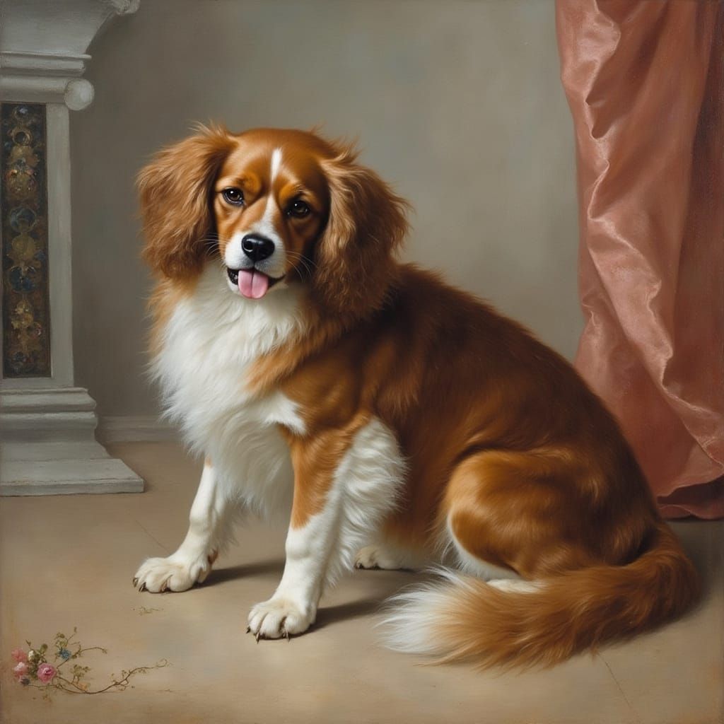 Cat as Cavalier in Classical Style