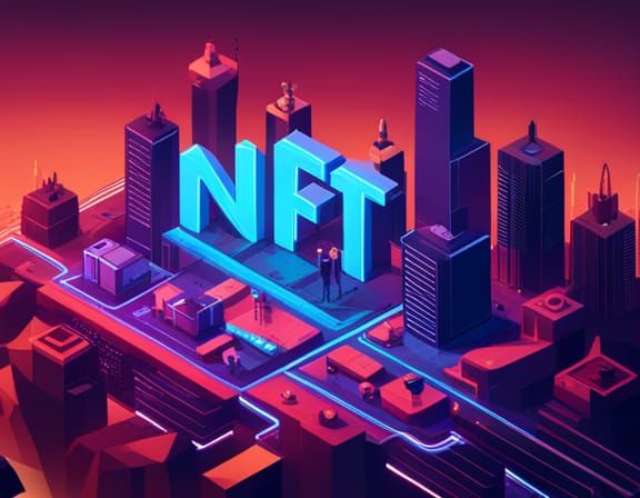 Futuristic Cityscape Illustration in Isometric Style