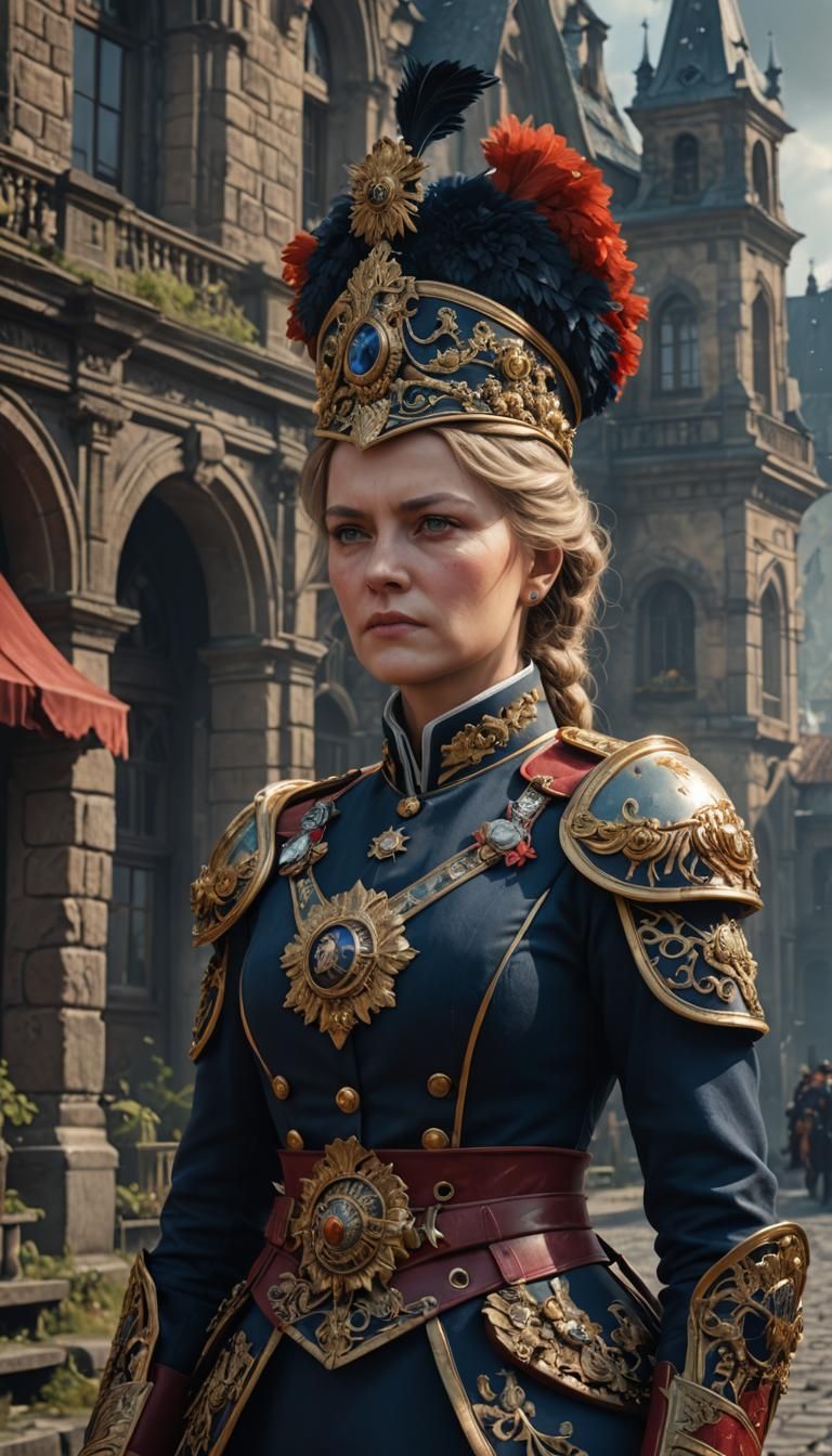 21st Century Prussian General: Fantasy Concept Art