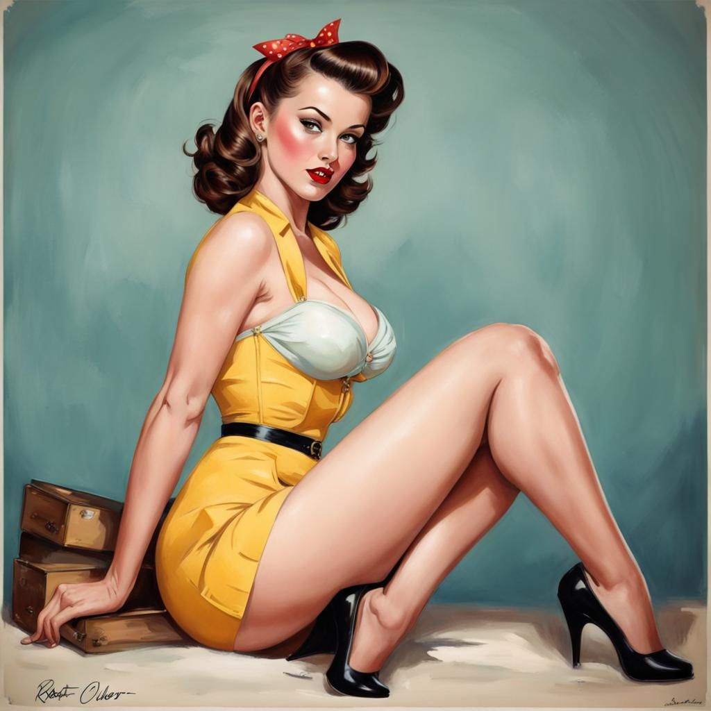 Classic Pinup in Skemp Style