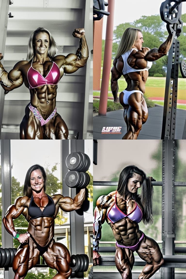 AI Generated Female Bodybuilder Image