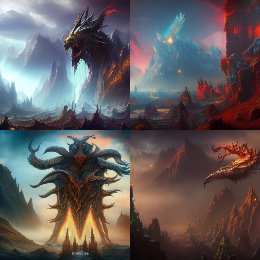 Power Metal Album Cover in Detailed Matte Painting Style