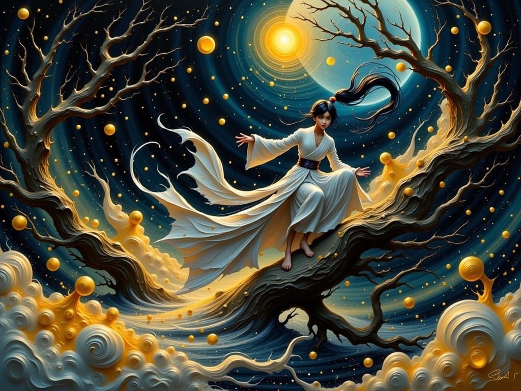 Agile Cultivator Executes Martial Air Skills