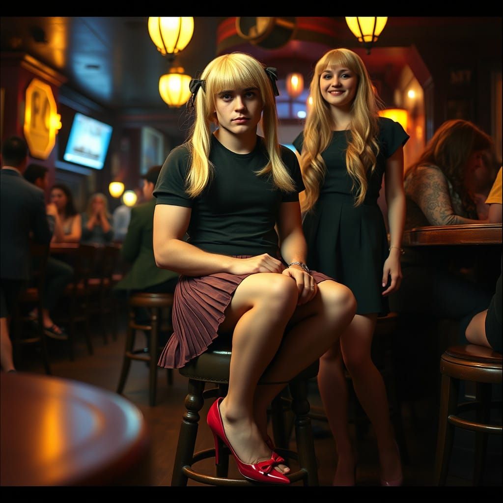 Masculine Elegance Captured in Unconventional Attire