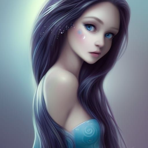 Cute Girl Edgy Chibi (Evolved Art from Lil Pancake!! 🥰😍)