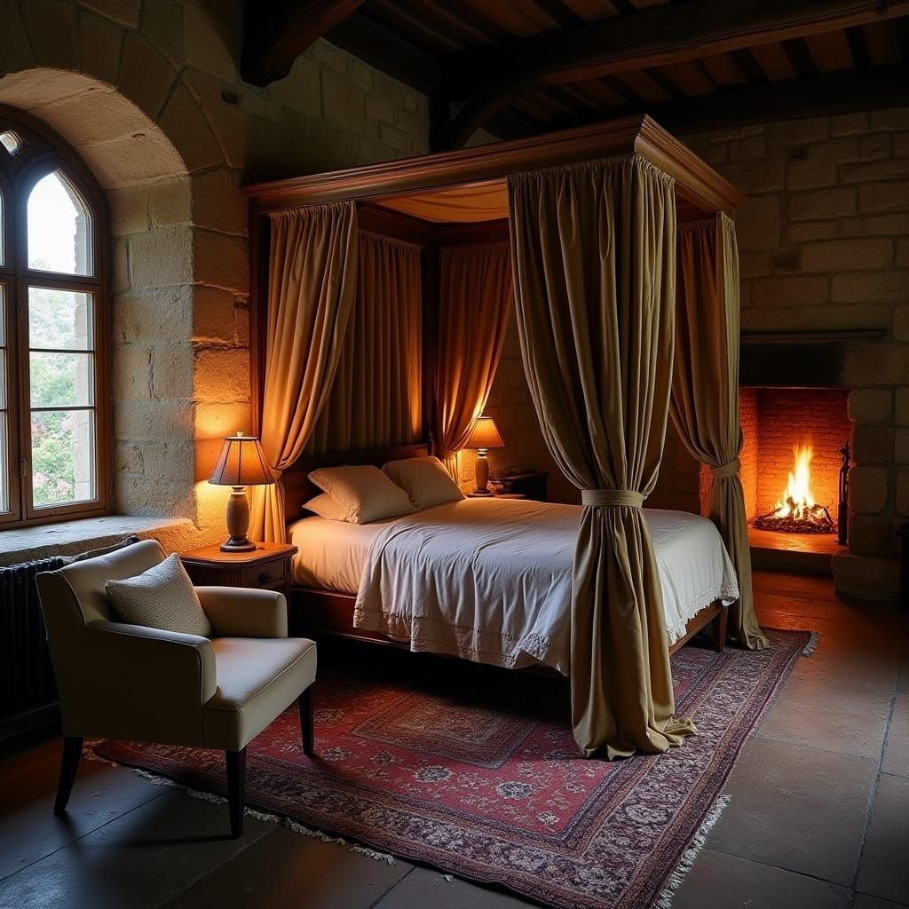 Inviting Medieval Castle Guest Chambers