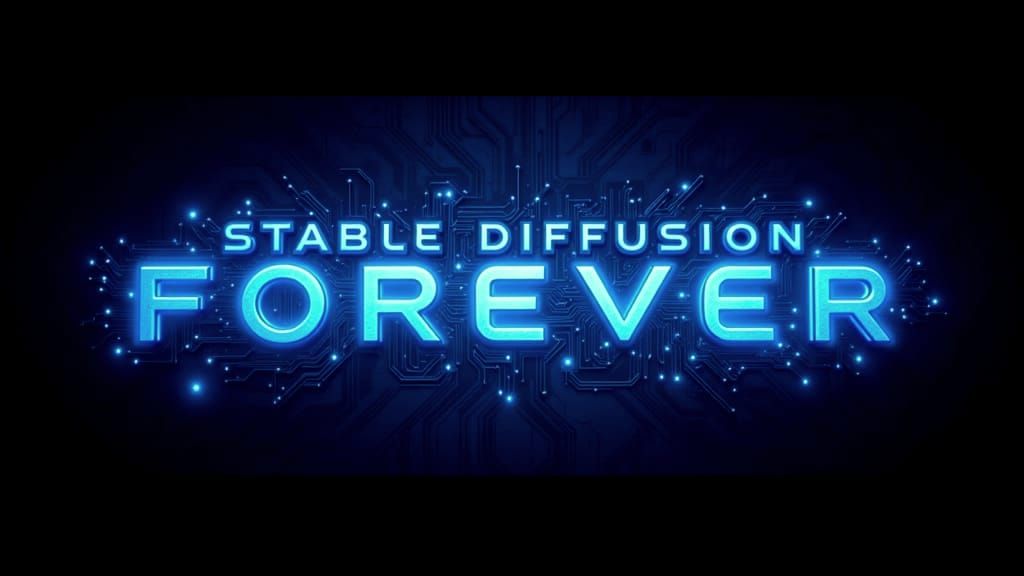 AI Generated Text: Stable Diffusion Forever