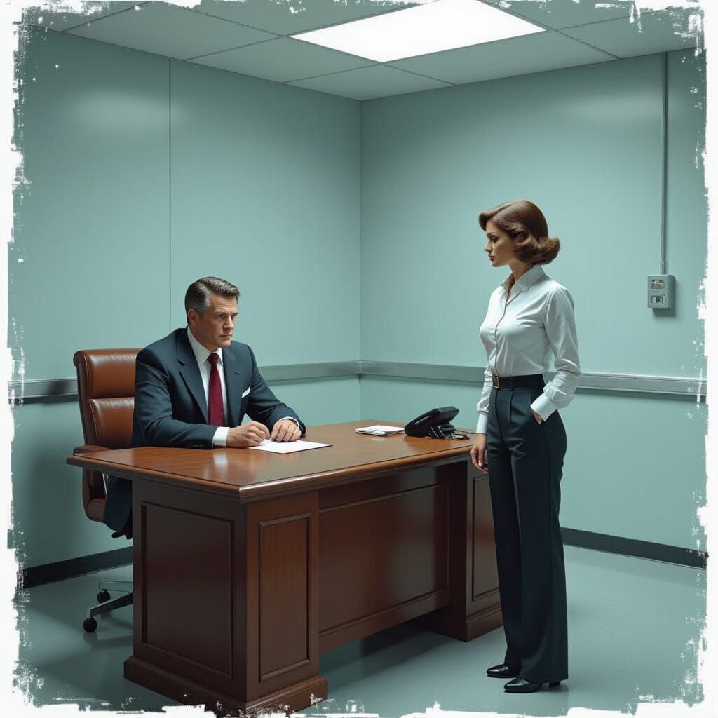 Gritty Detective Interview in Realism Style