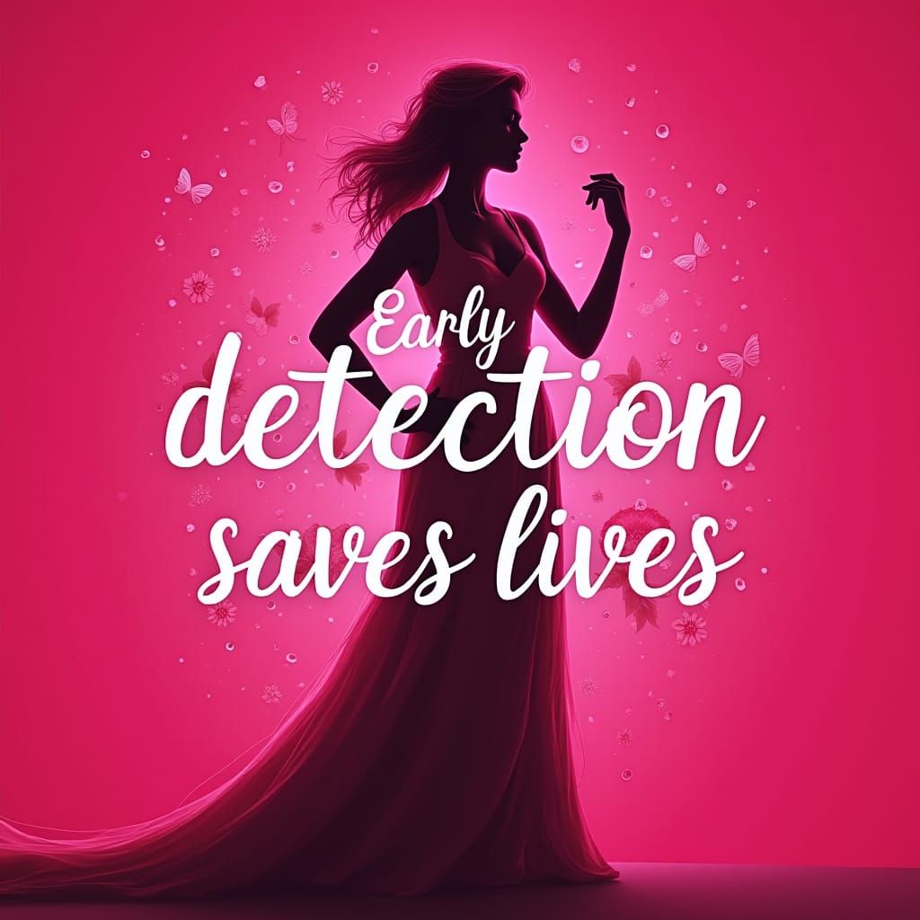 Courageous Silhouette: Breast Cancer Awareness in Digital Ar...