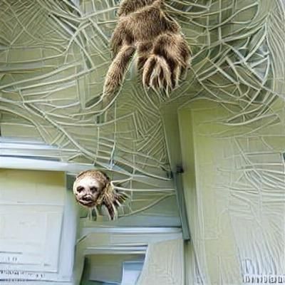 Spider-Sloth Hybrid Creature