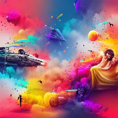 Star Wars Scene Generated by AI