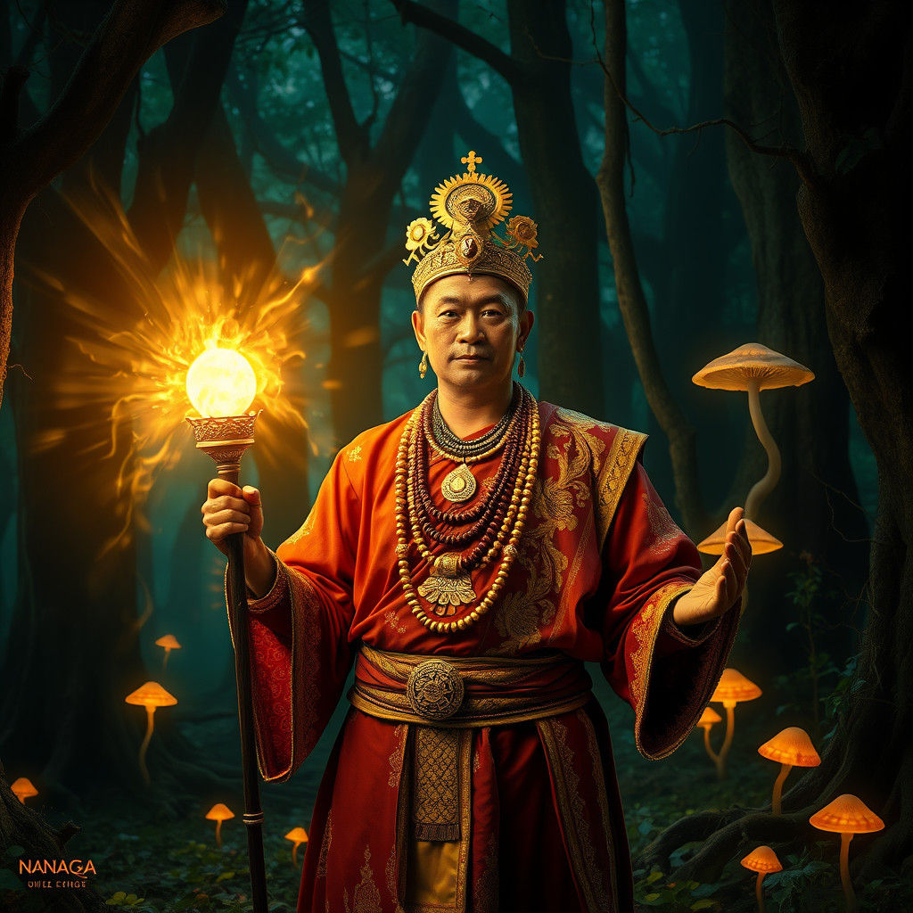 Thai Shaman scares away ghosts