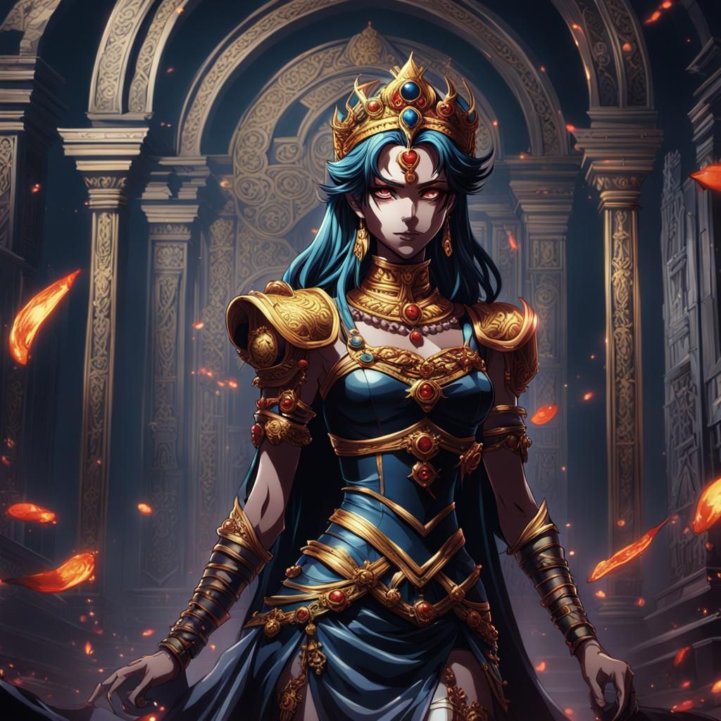 Anime Queen of the Damned: Cel-Shaded Manga Art