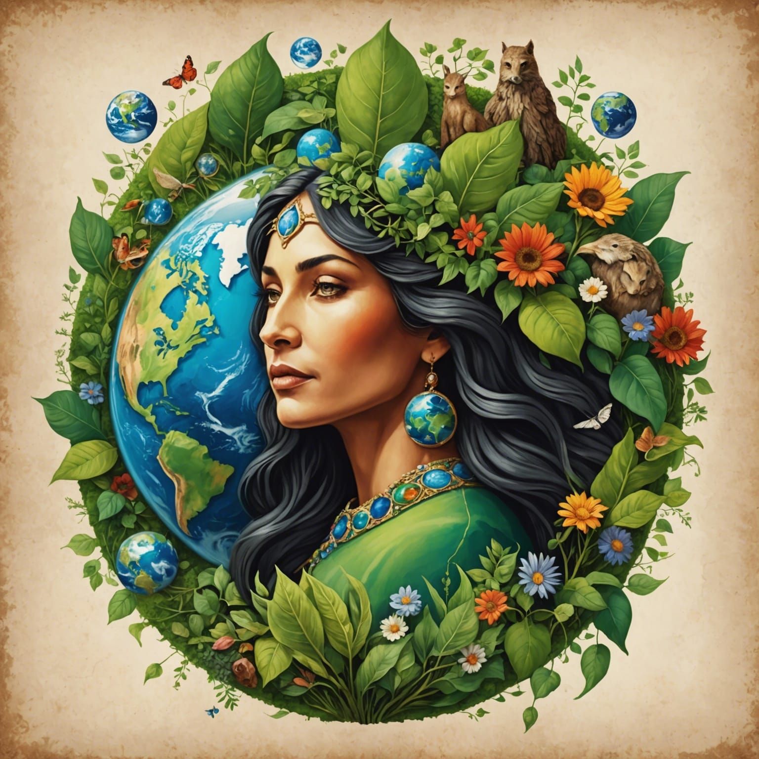 Mother Earth Artistic Rendition